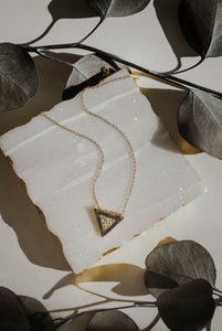 Opal inlay necklace